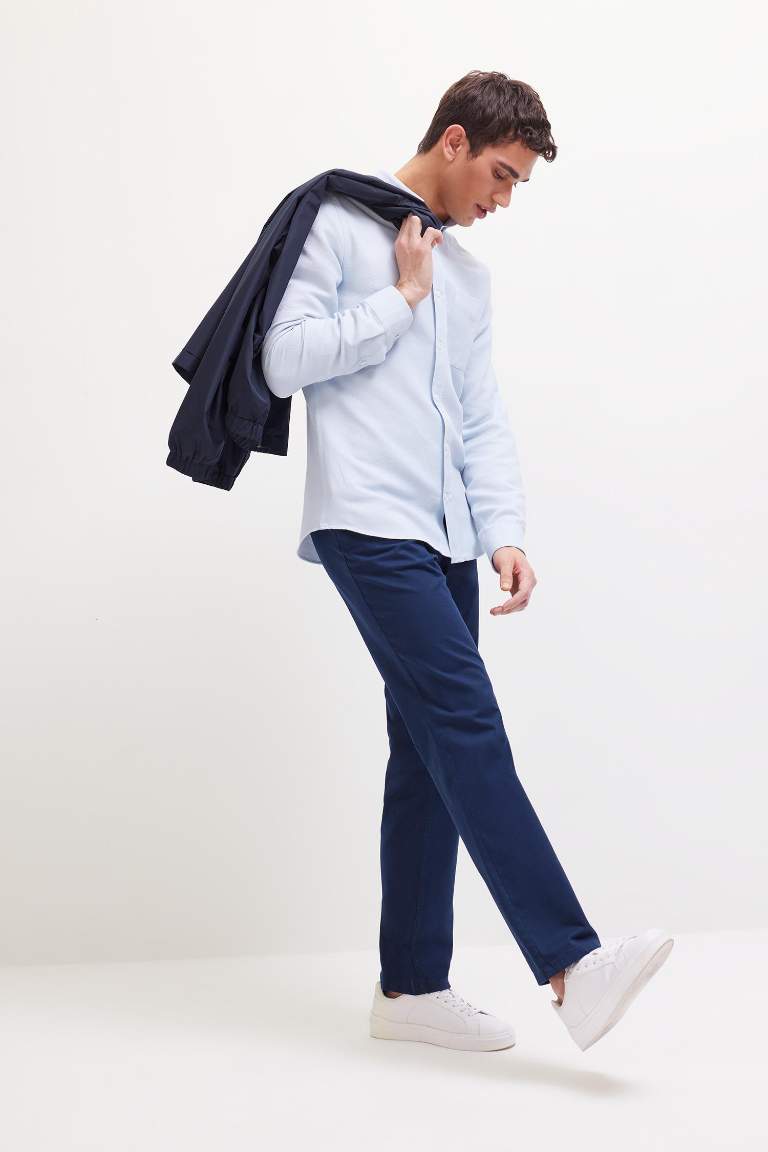 Regular Hem Chino Pants