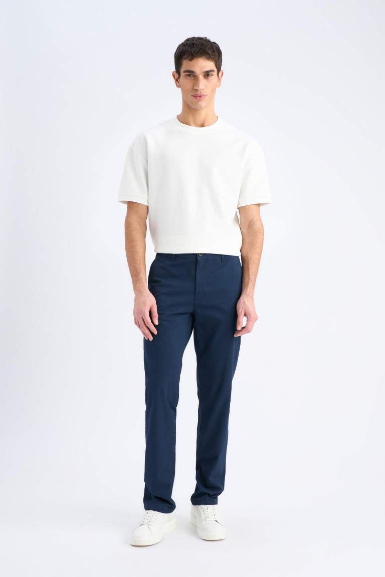 Regular Hem Chino Pants