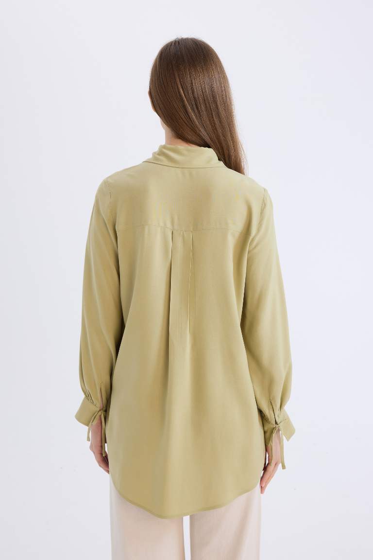 Regular Fit Viscose Long Sleeve Tunic