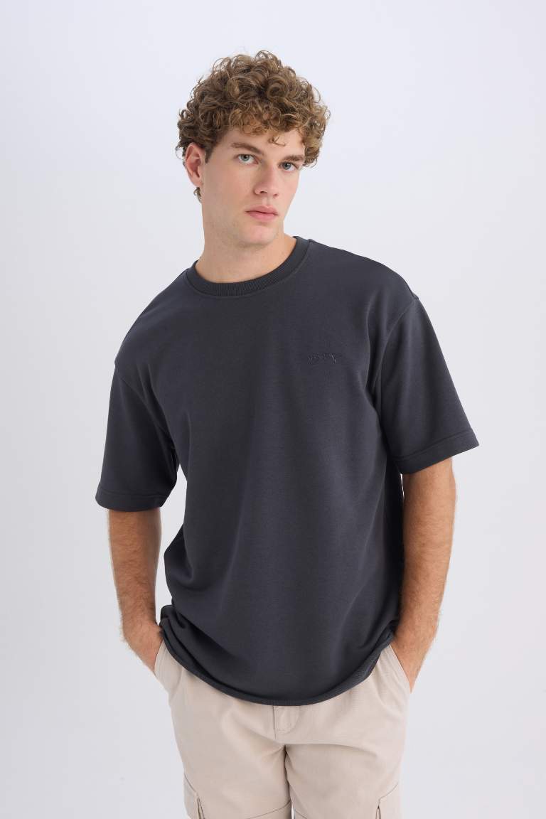 Boxy Fit Crew Neck T-Shirt