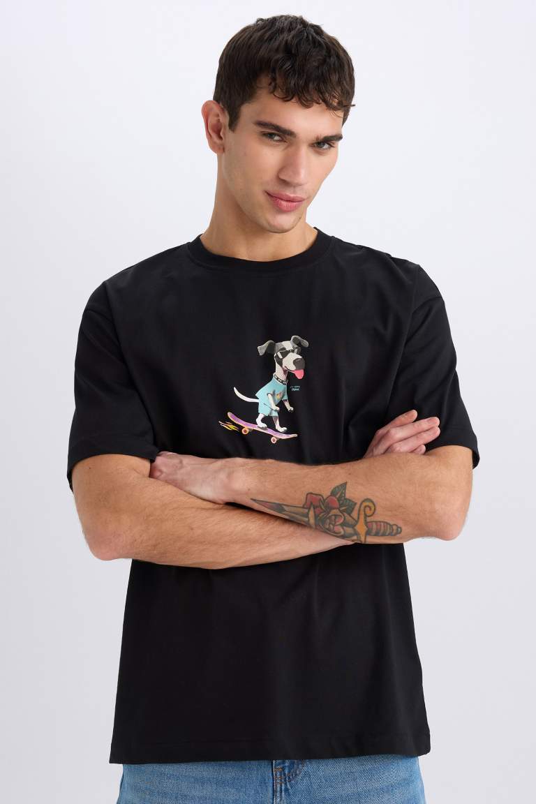 Boxy Fit Crew Neck T-Shirt