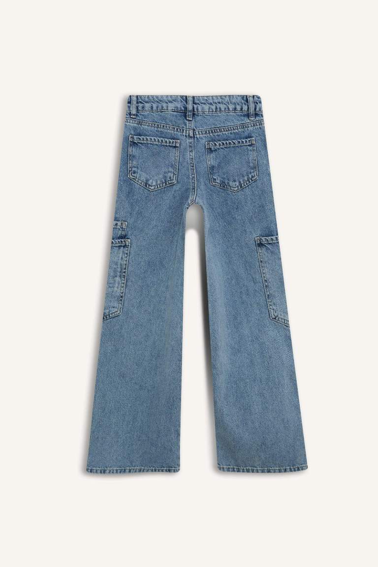 Girl Wide Leg Cargo Wide Leg Jeans