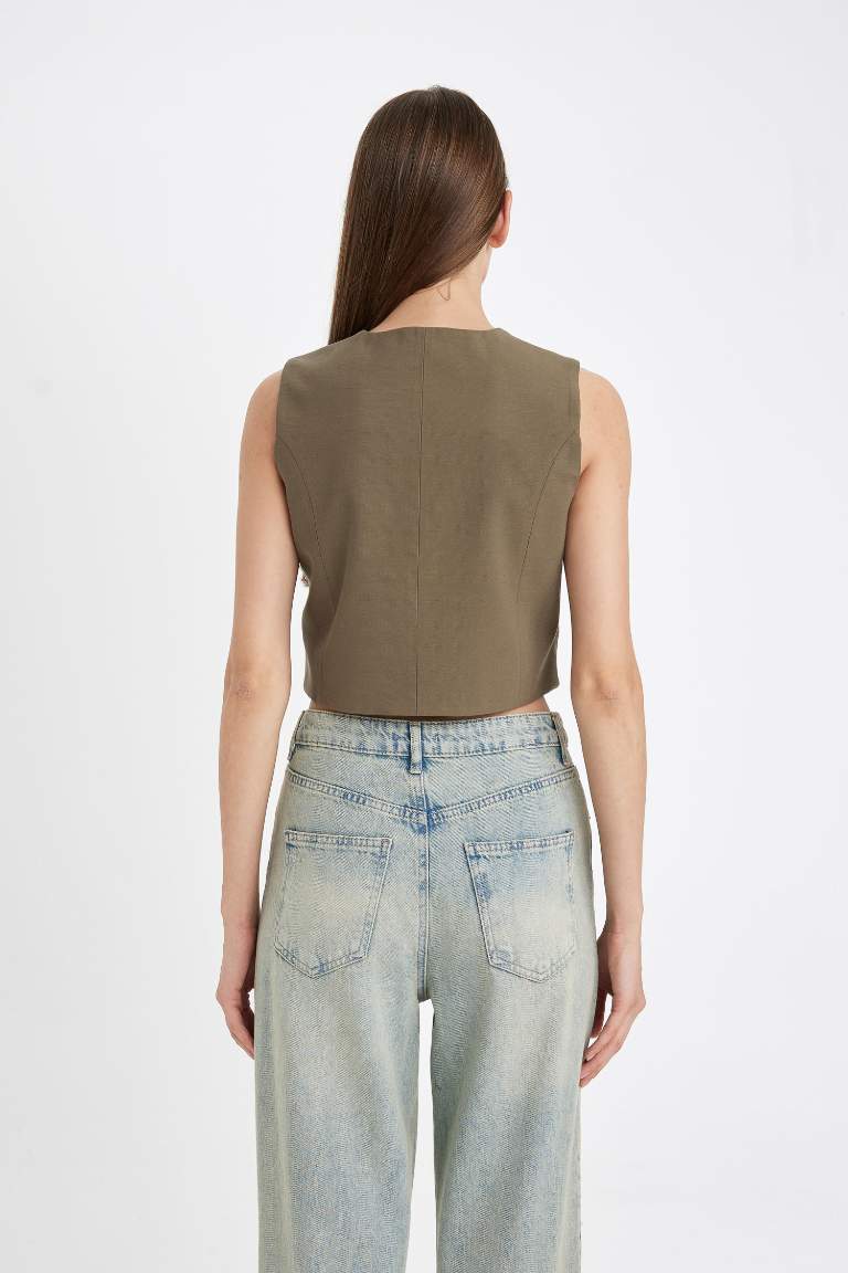 Regular Fit V-Neck Vest