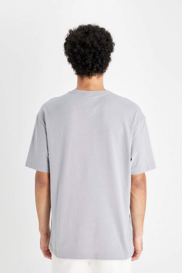 Boxy Fit Crew Neck Basic T-Shirt