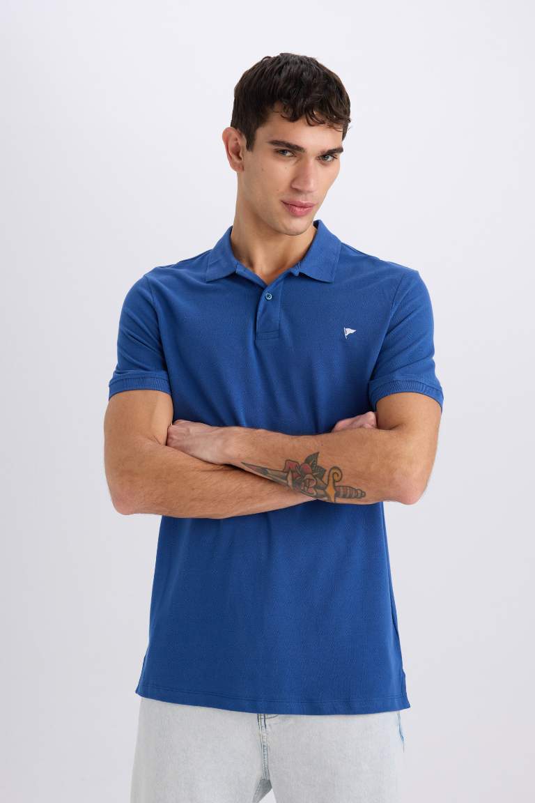 Slim Fit Polo Collar Polo T-Shirt