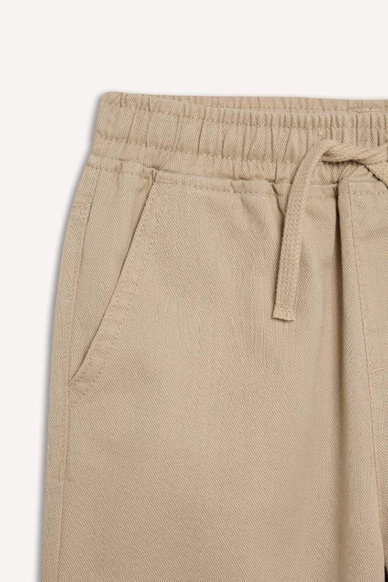 Pantalon en gabardine à coupe droite pour garçon