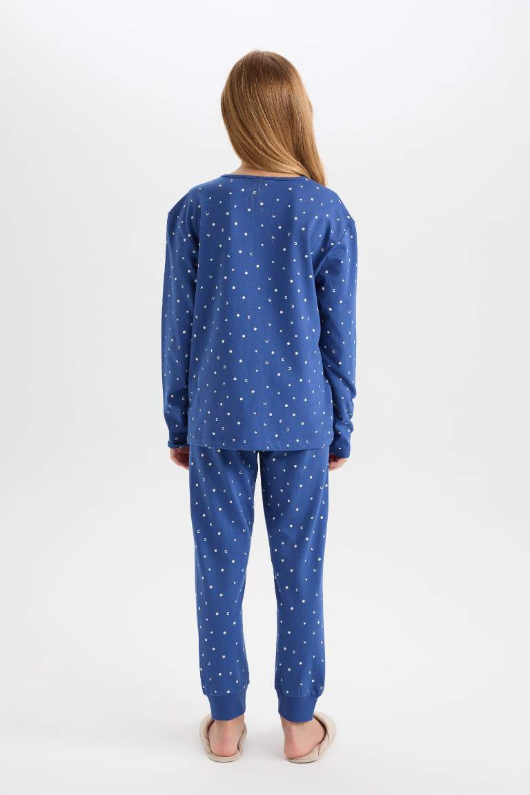 Pyjama pour Fille Top à manches longues à motifs et Bas à taille élastique