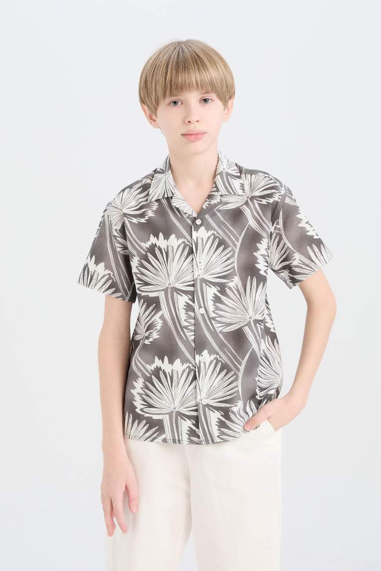 Boy Oversize Fit Polo Neck Short-Sleeve Shirt