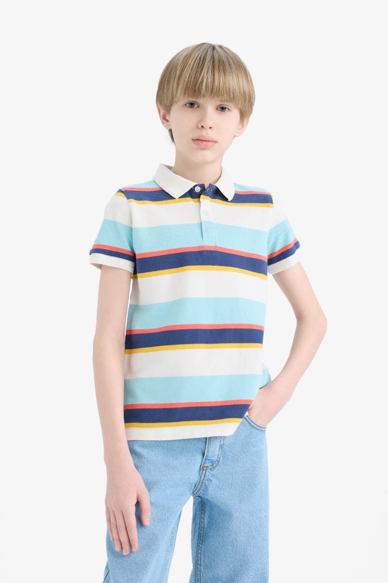 Regular Fit Short Sleeve Polo T-Shirt