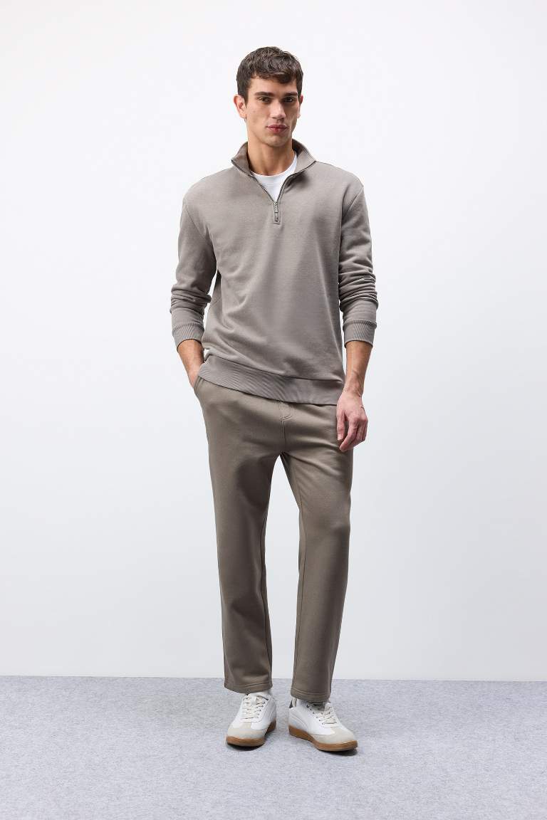 Regular Fit Straight Leg Basic Sweatpants