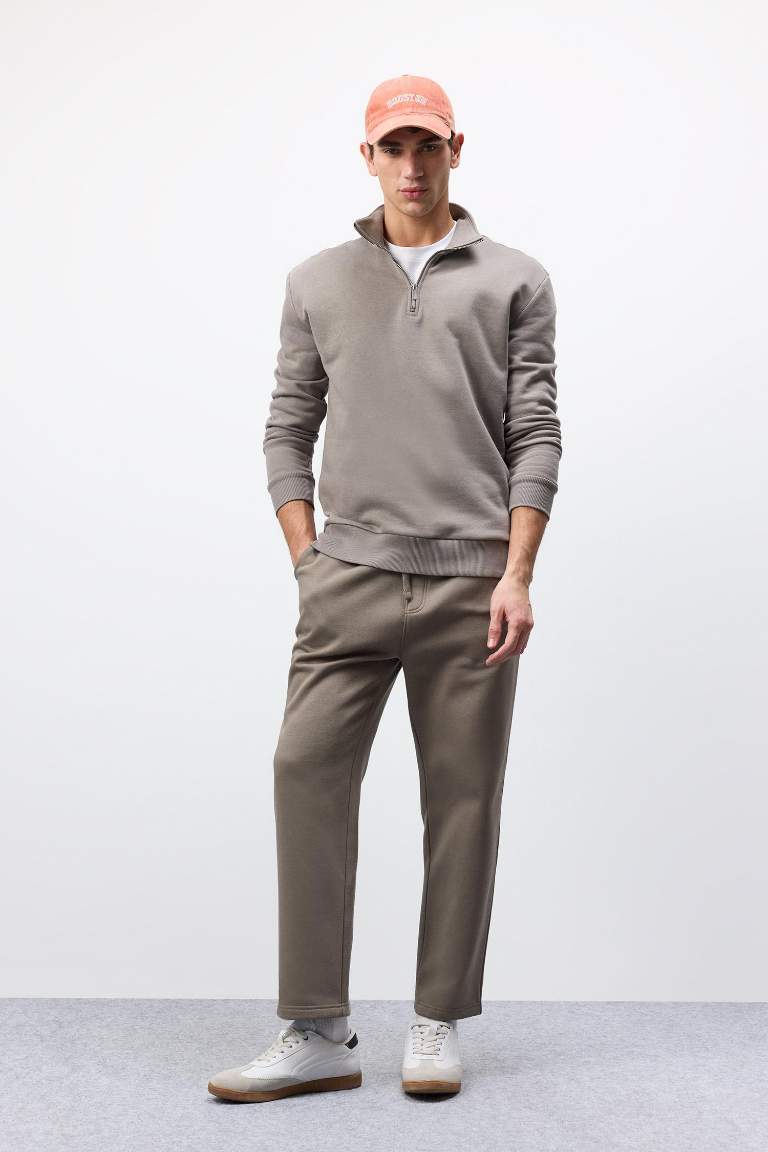 Regular Fit Straight Leg Basic Sweatpants