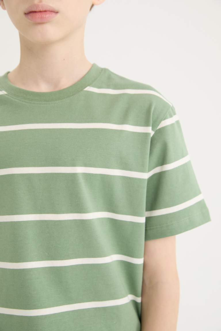 Boy  Crew Neck Striped T-Shirt