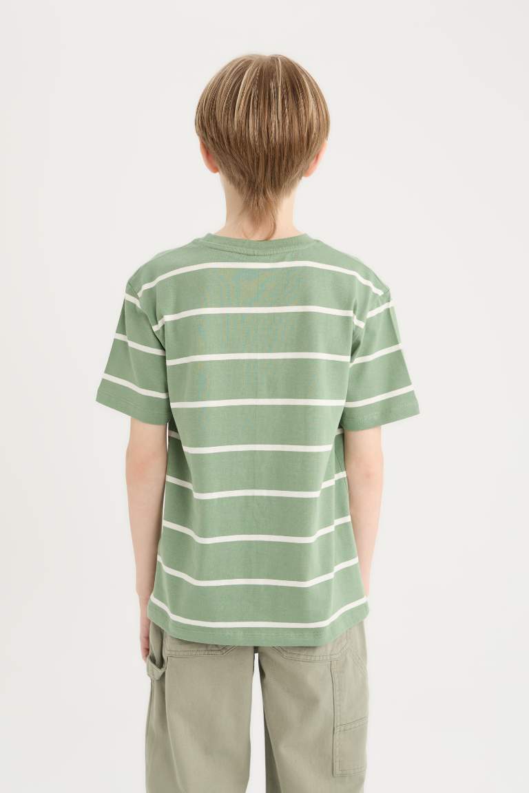 Boy  Crew Neck Striped T-Shirt