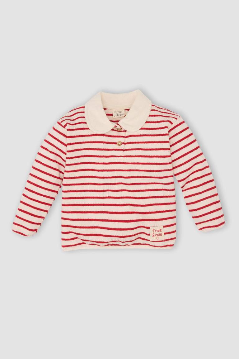 Sweatshirt rayé pour bébé fille