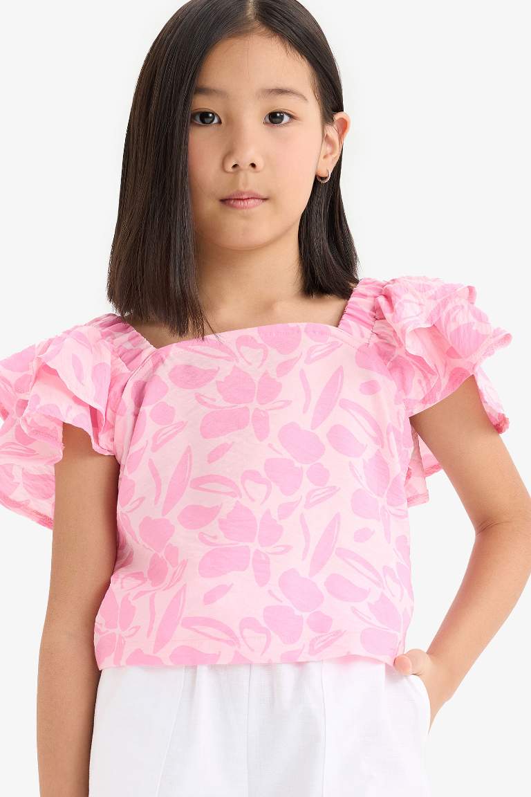 Girl Short Sleeve Blouse