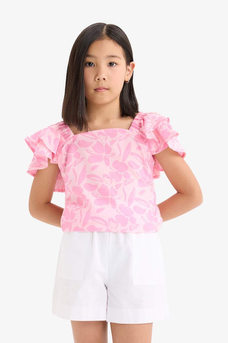 Girl Short Sleeve Blouse