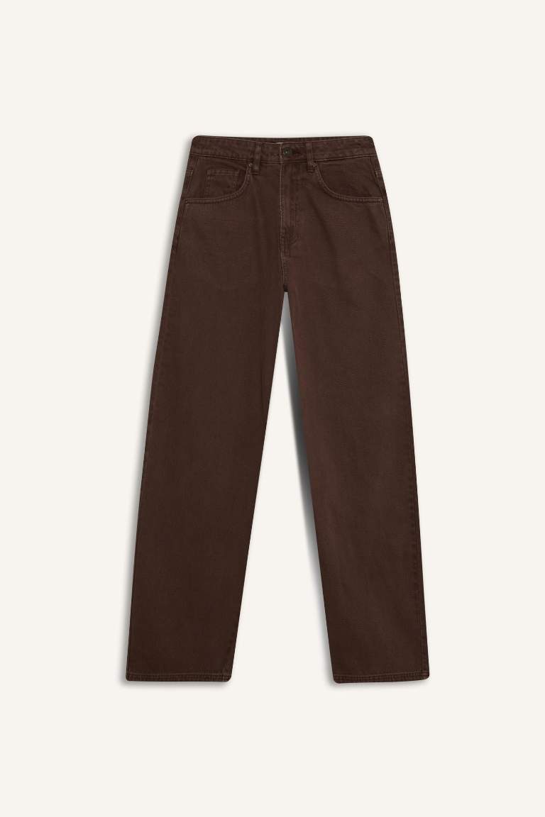 Baggy Fit Gabardine Trousers
