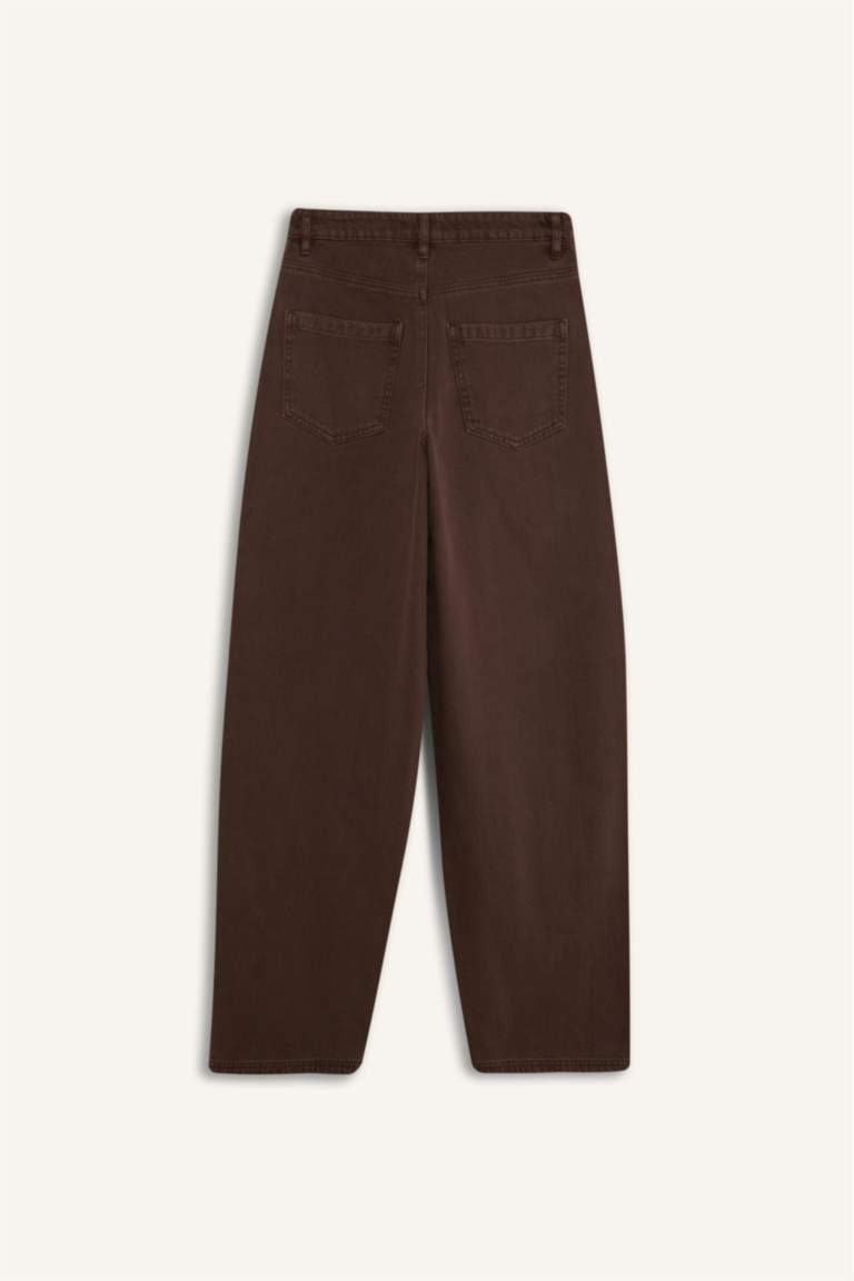 Baggy Fit Gabardine Trousers