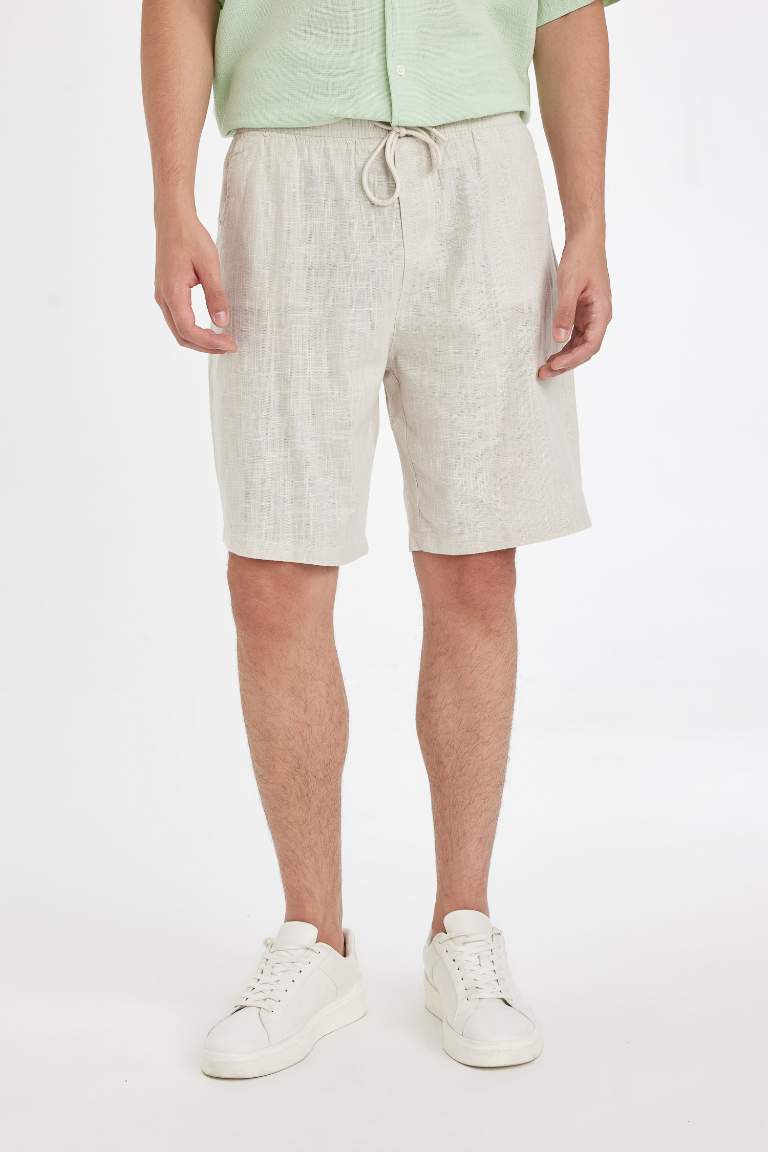 Relax Fit Cotton Bermuda Shorts