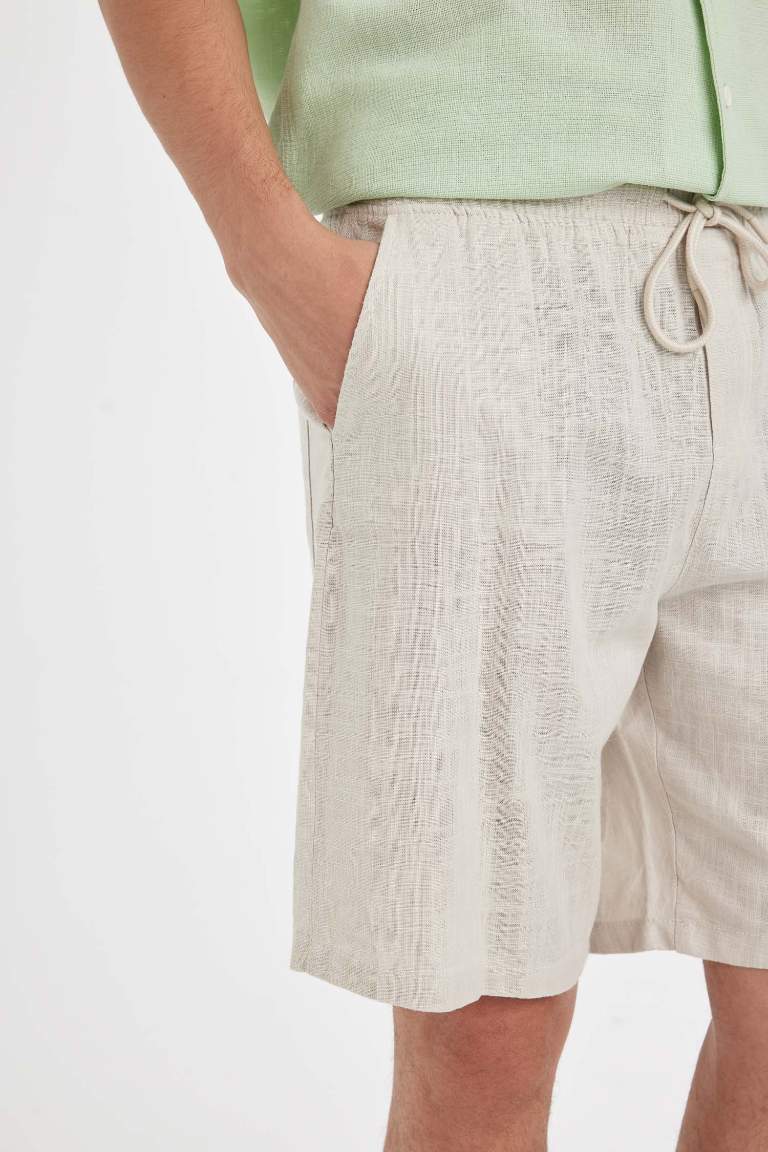 Relax Fit Cotton Bermuda Shorts