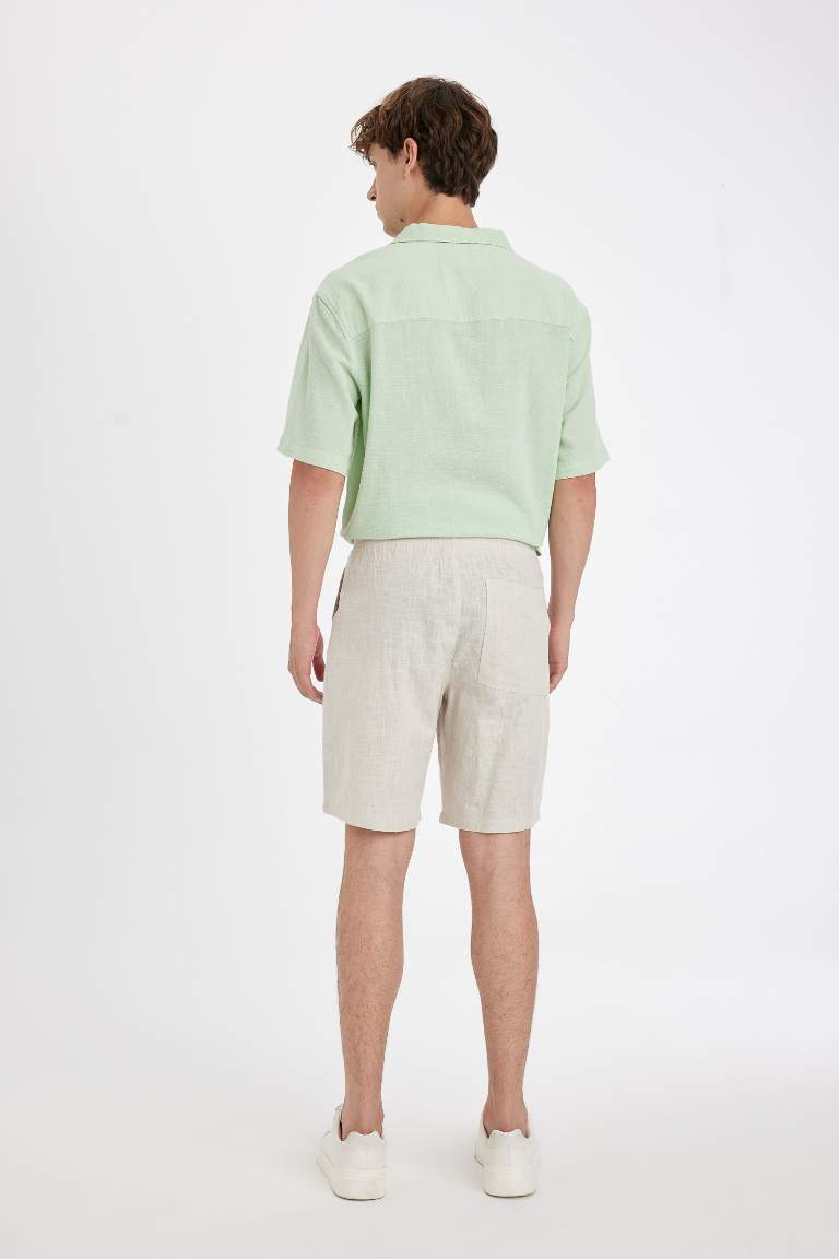 Relax Fit Cotton Bermuda Shorts