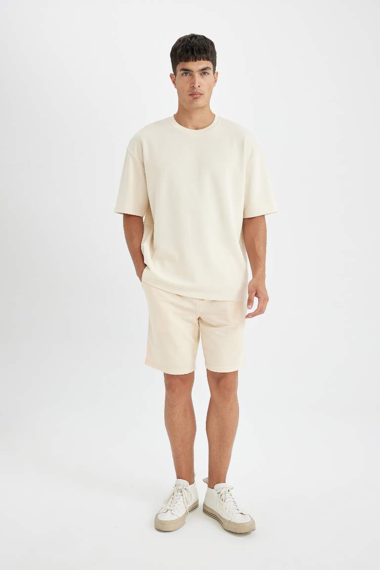 Regular Fit Basic Bermuda Shorts