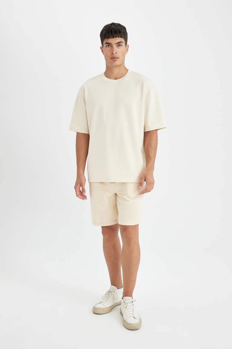 Regular Fit Basic Bermuda Shorts