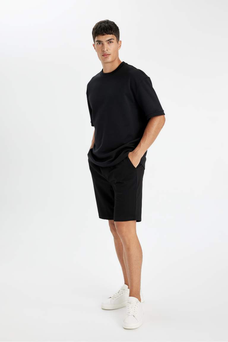 Regular Fit Basic Bermuda Shorts