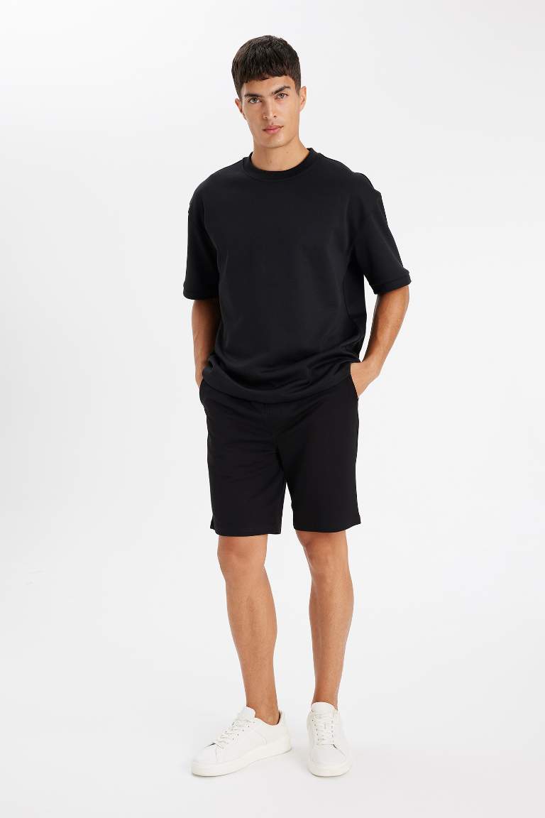 Regular Fit Basic Bermuda Shorts