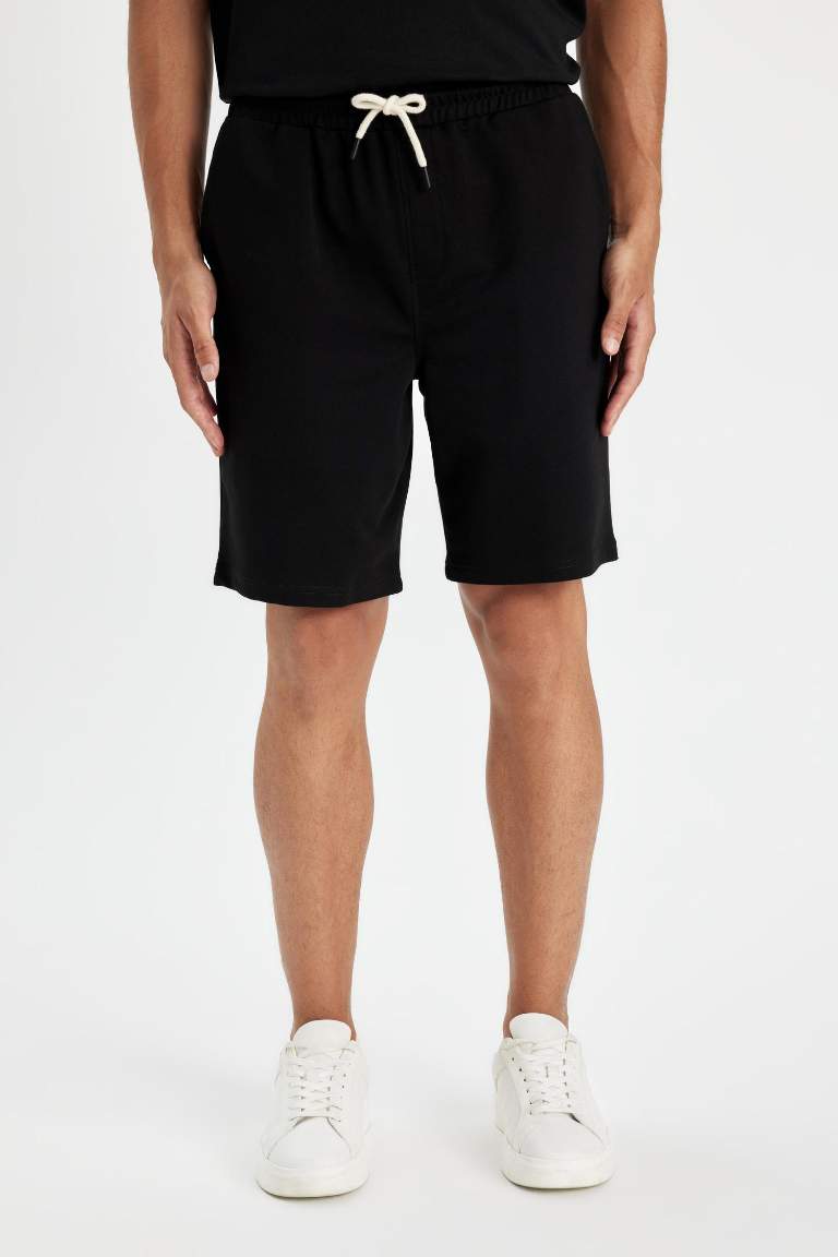 Regular Fit Basic Bermuda Shorts