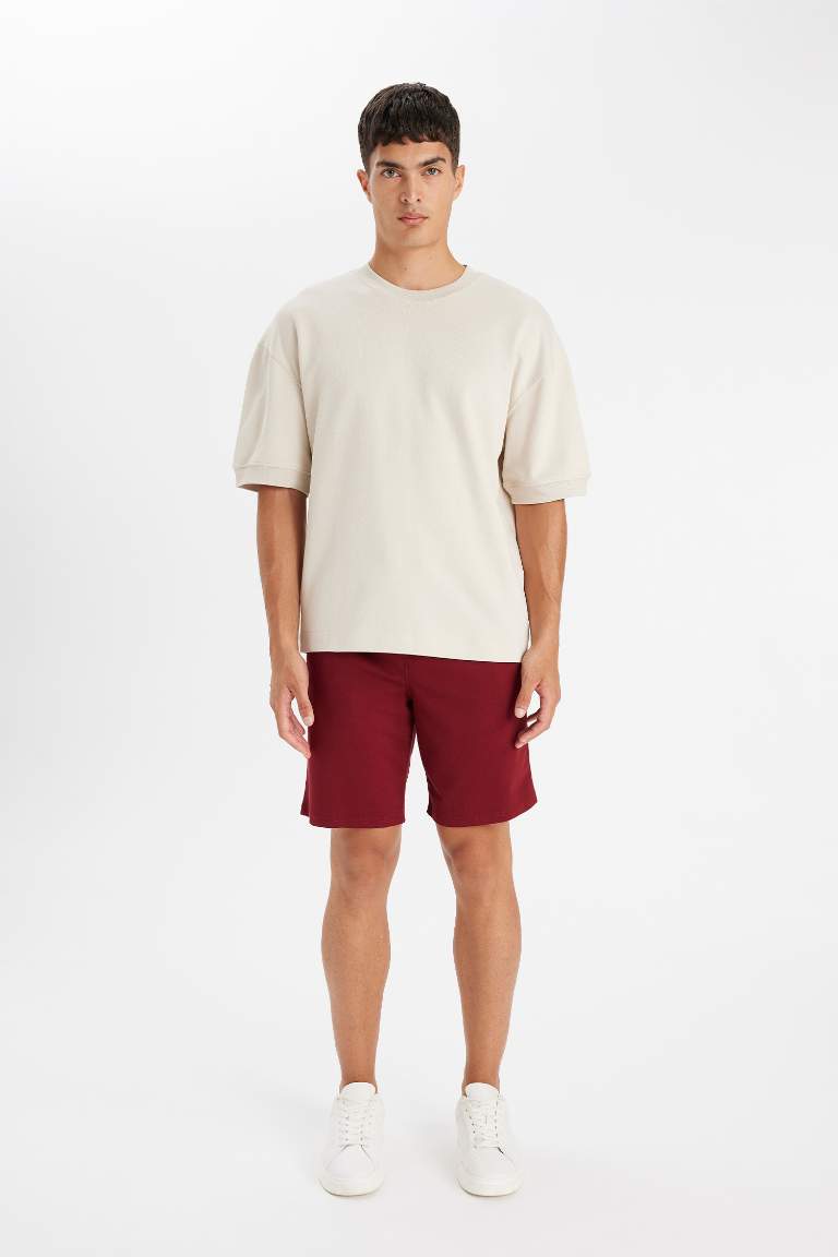 Regular Fit Basic Bermuda Shorts