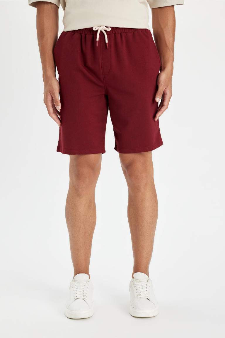 Regular Fit Basic Bermuda Shorts