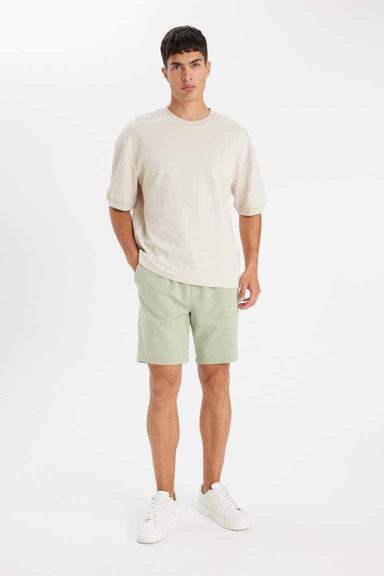 Regular Fit Basic Bermuda Shorts