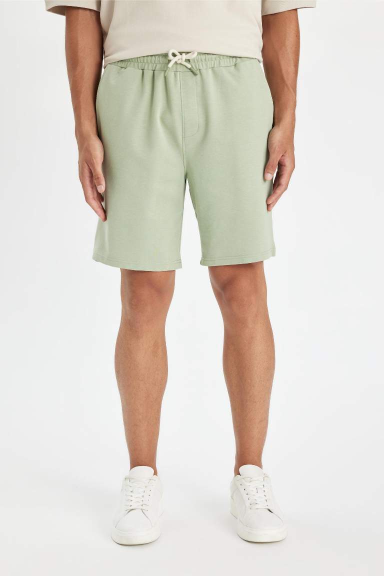 Regular Fit Basic Bermuda Shorts