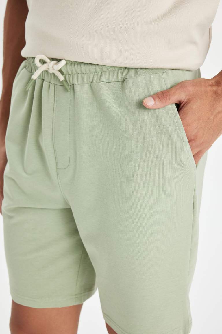 Regular Fit Basic Bermuda Shorts