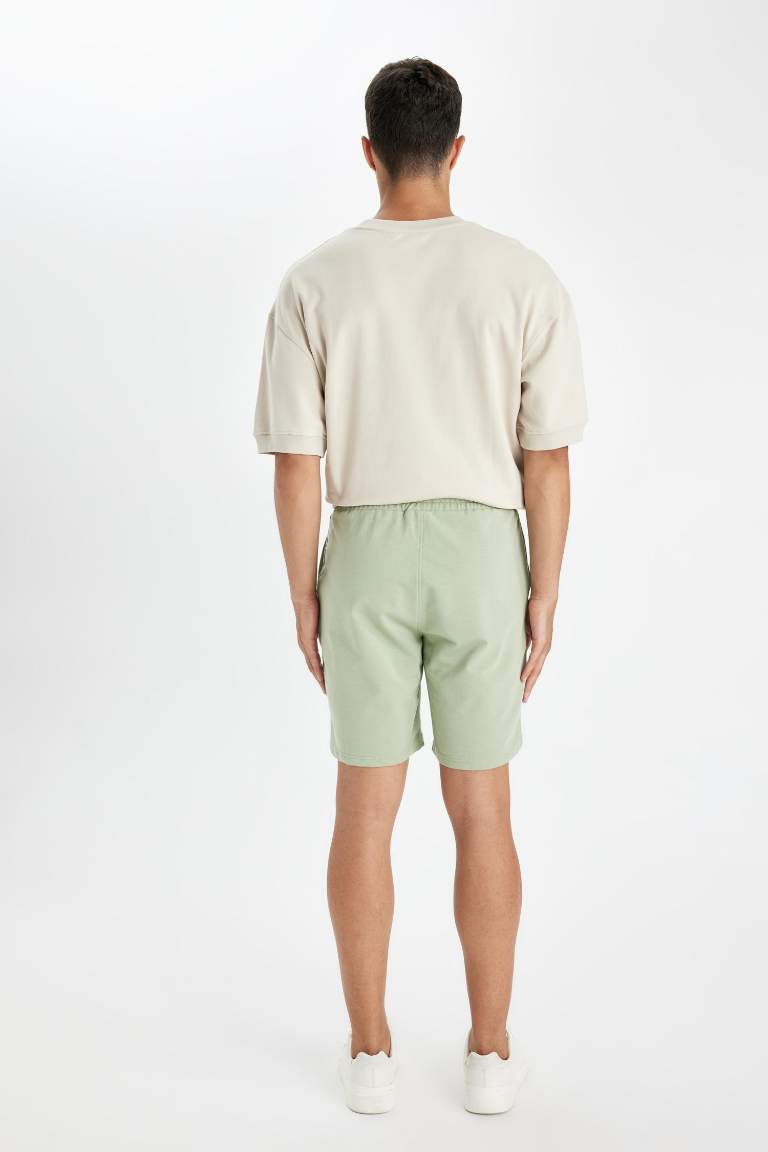 Regular Fit Basic Bermuda Shorts