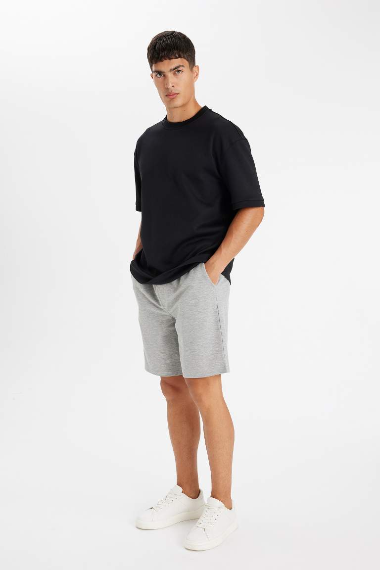 Regular Fit Basic Bermuda Shorts