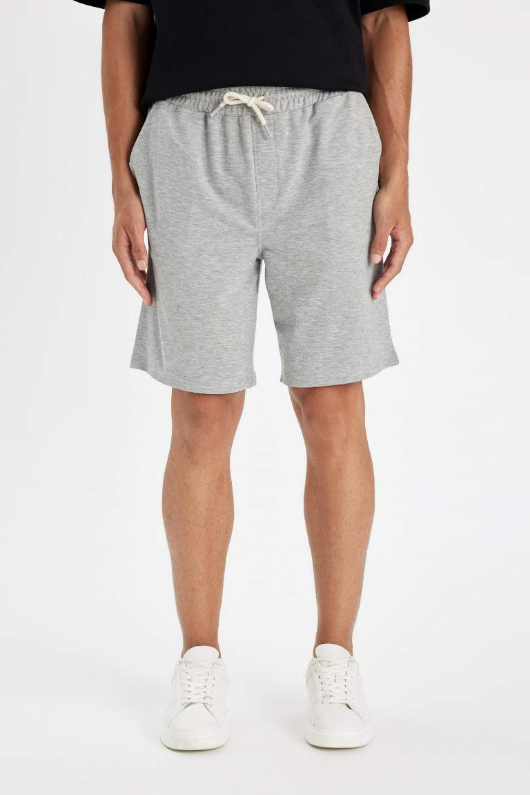 Regular Fit Basic Bermuda Shorts