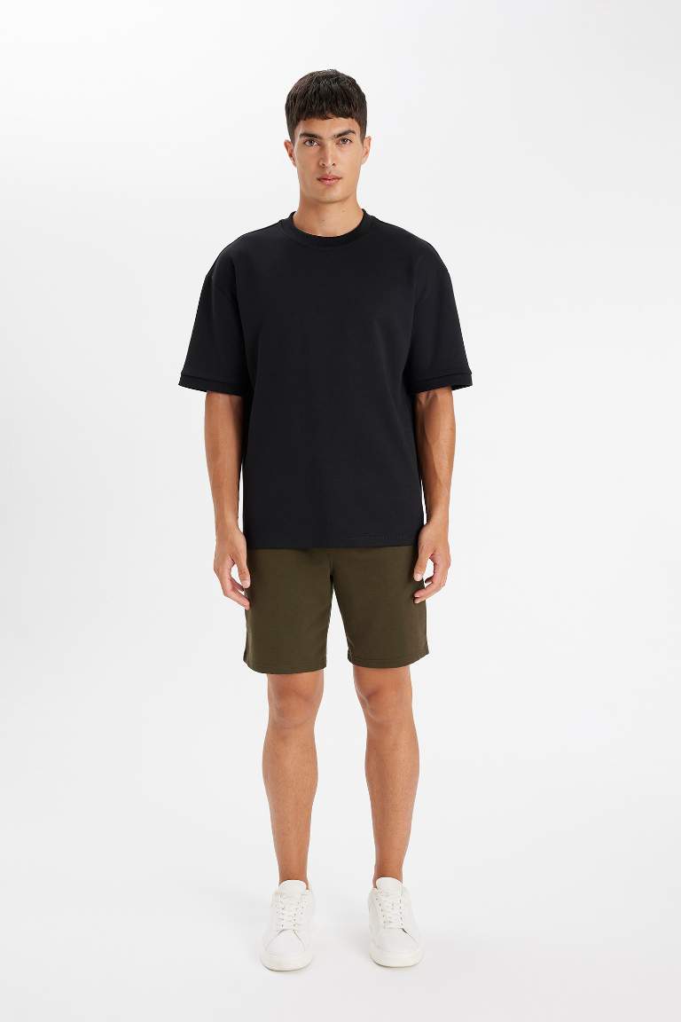 Regular Fit Basic Bermuda Shorts