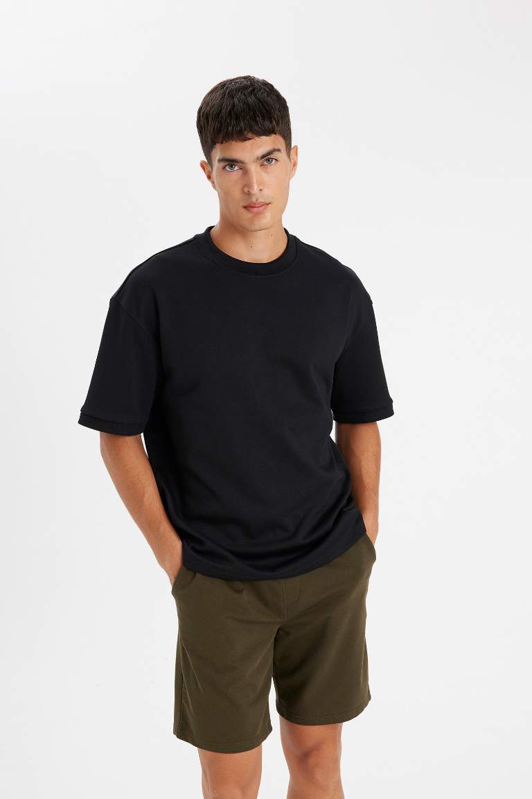 Regular Fit Basic Bermuda Shorts