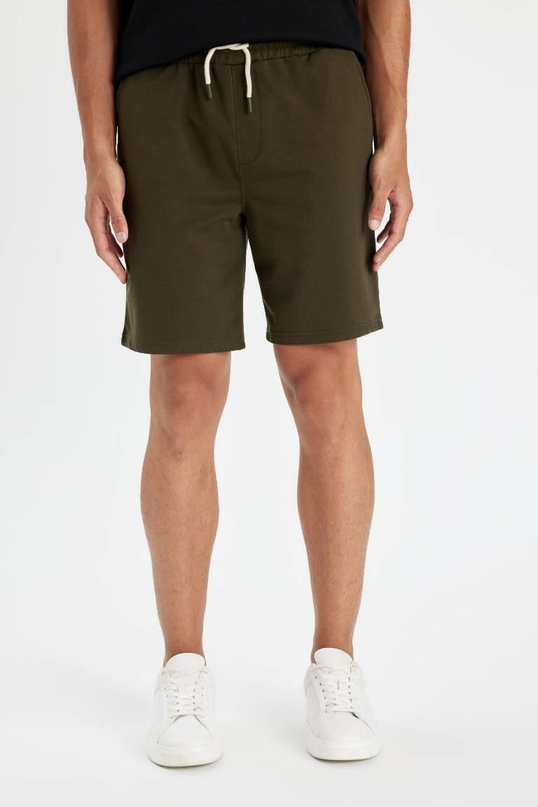 Regular Fit Basic Bermuda Shorts