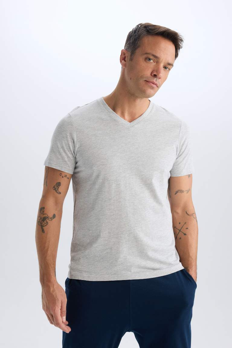 New Regular Fit V-Neck T-Shirt