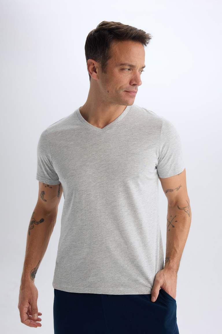 New Regular Fit V-Neck T-Shirt