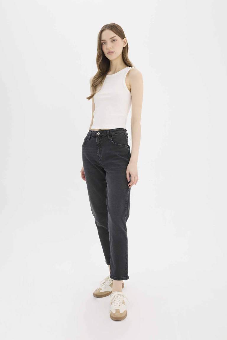 Lina Comfort Mom Normal Waist Straight Leg Jeans