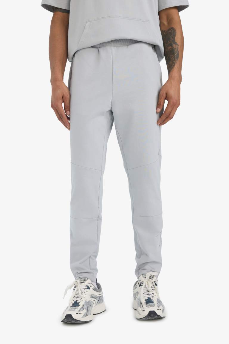 DeFactoFit Slim Fit Sporcu Jogger Eşofman Altı Dar Kesim Fermuarlı Paça