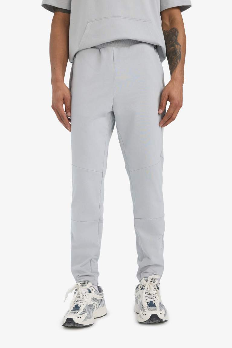 DeFactoFit Slim Fit Sporcu Jogger Eşofman Altı Dar Kesim Fermuarlı Paça