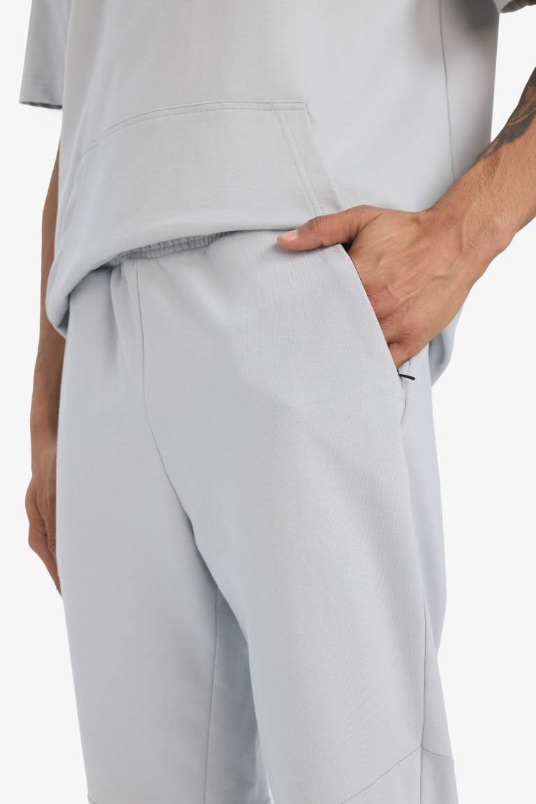 DeFactoFit Slim Fit Sporcu Jogger Eşofman Altı Dar Kesim Fermuarlı Paça