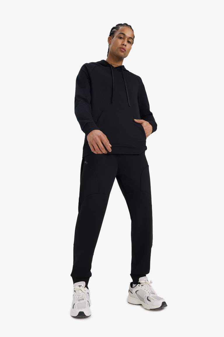 DeFactoFit Standart Fit Kapüşonlu Sporcu Sweatshirt