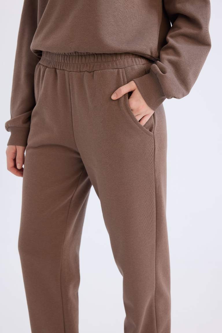 Regular Fit 2'li Takım Sweatshirt Beli Lastikli Eşofman Altı