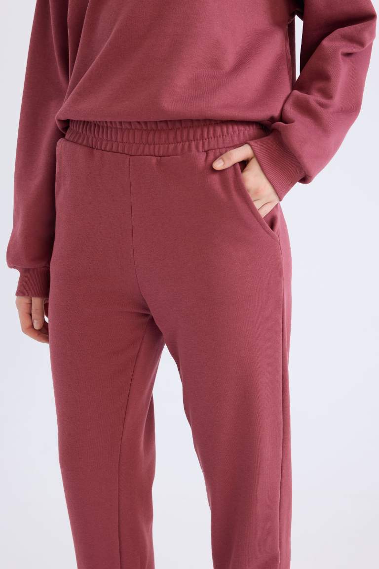 Regular Fit 2'li Takım Sweatshirt Beli Lastikli Eşofman Altı